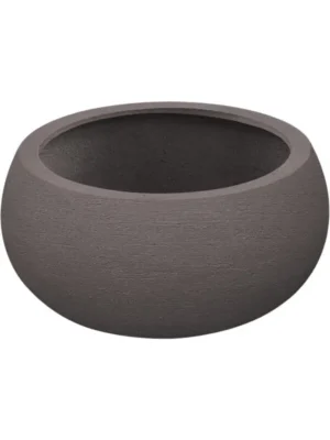 Кашпо Terreno low balloon ash brown D26 H13 см