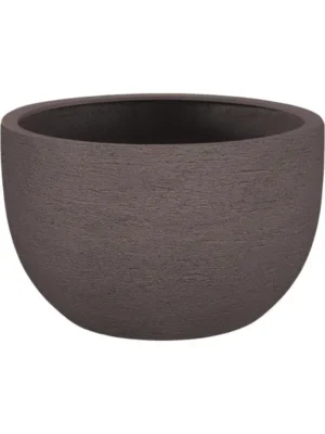 Кашпо Terreno new egg pot low ash brown D94 H56 см