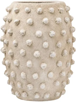 Кашпо Texture nina low s pebble beige D38.5 H45 см