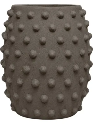 Кашпо Texture nina low s pebble taupe D38.5 H45 см