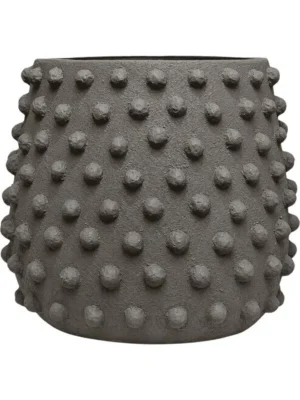 Кашпо Texture polly mid m pebble taupe D50.5 H44.5 см