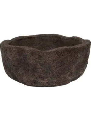 Кашпо Limestone dune m fossil dark D54 H23.5 см