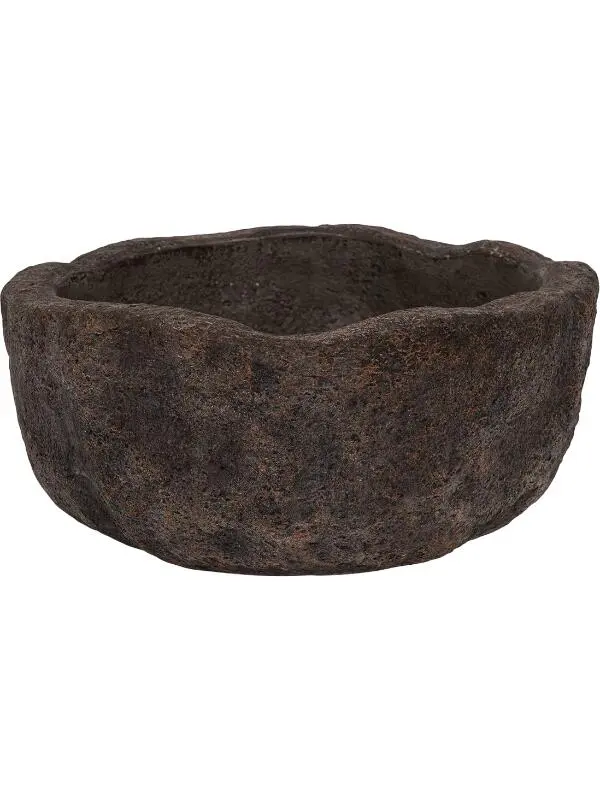 Кашпо Limestone dune m fossil dark D54 H23.5 см