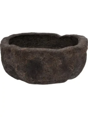 Кашпо Limestone dune s fossil dark D40 H17.5 см