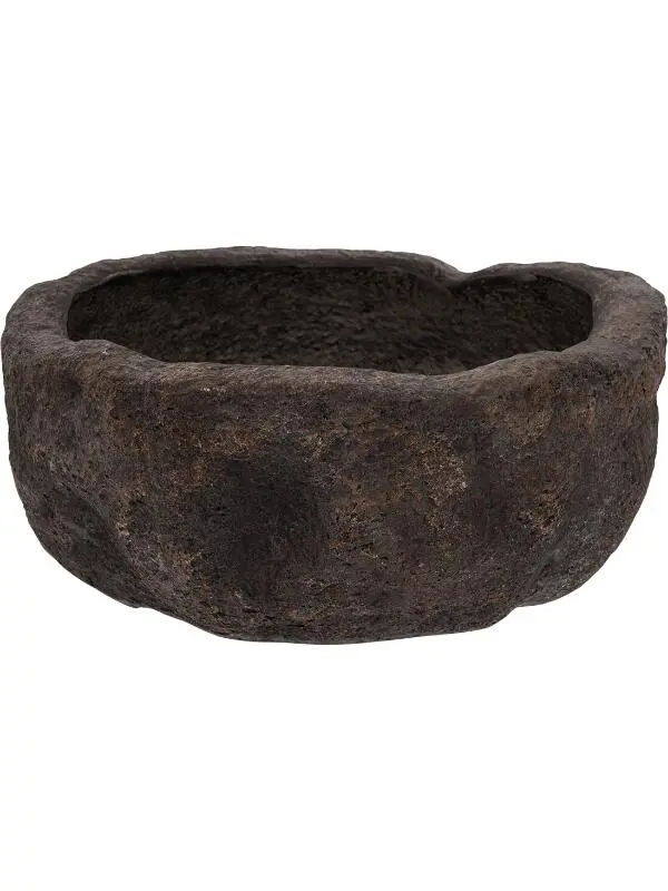 Кашпо Limestone dune s fossil dark D40 H17.5 см