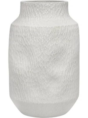 Кашпо Organic flow high l cloud white D31.5 H50 см