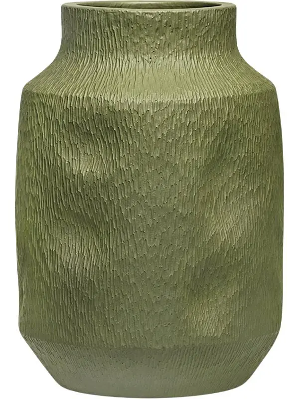 Кашпо Organic flow high l moss green D31.5 H50 см