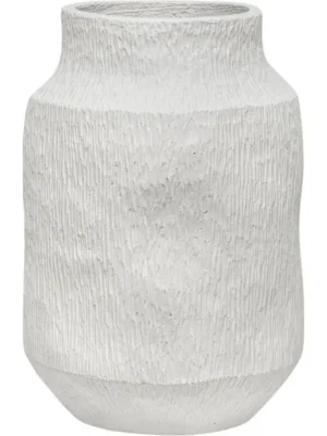 Кашпо Organic flow high s cloud white D28.5 H41 см