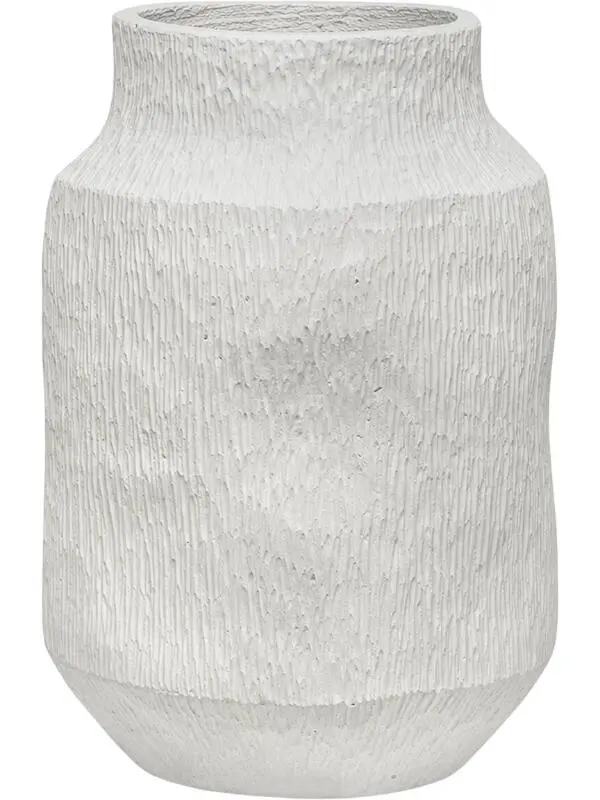 Кашпо Organic flow high s cloud white D28.5 H41 см