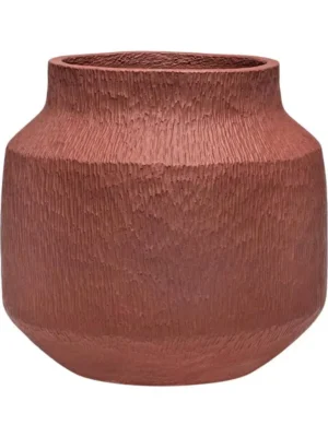 Кашпо Organic flow mid l berry red D39.5 H35.5 см