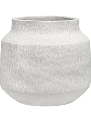Кашпо Organic flow mid l cloud white D39.5 H35.5 см