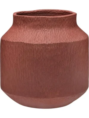 Кашпо Organic flow mid s berry red D35.5 H31 см
