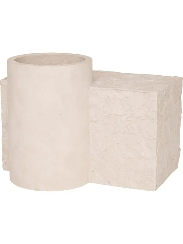 Кашпо Sculpture crescendo alabaster L50 W40 H100 см