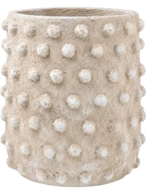 Кашпо Texture ella high l pebble beige D33.5 H38 см