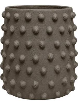 Кашпо Texture ella high l pebble taupe D33.5 H38 см