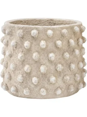 Кашпо Texture ella low s pebble beige D32 H25.5 см