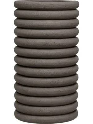 Кашпо Texture milo high l ribbed brown D29.5 H53 см