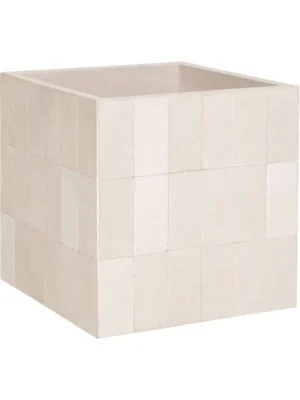 Кашпо Tile block l verona cream L50 W50 H50 см