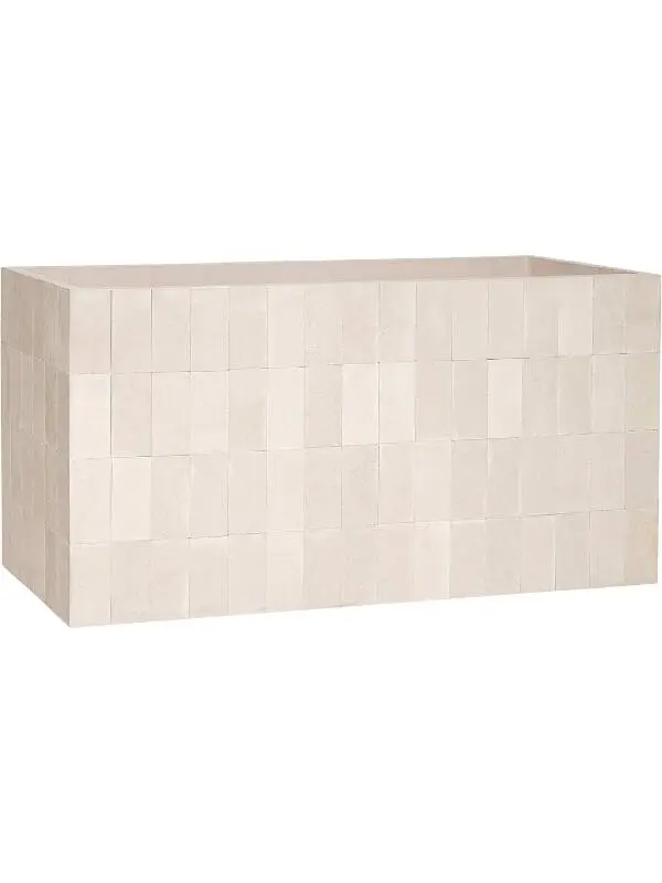 Кашпо Tile jort m verona cream L100 W37.5 H50 см